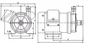 MP系列微型磁力驅動循環(huán)泵安裝尺寸圖 MP系列微型磁力驅動循環(huán)泵安裝尺寸圖